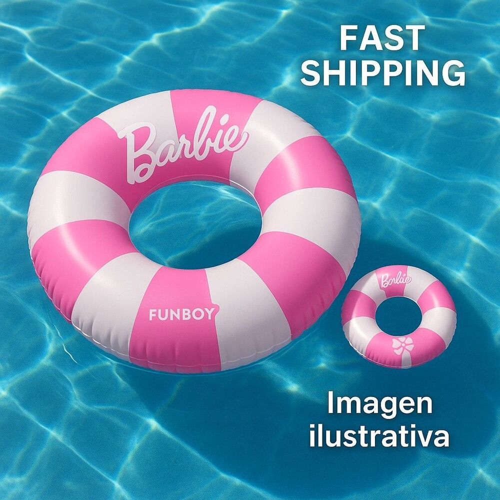 Barbie Funboy Kids Tube Float‎ 34” with Matching Doll Tube Set Pool Toy New